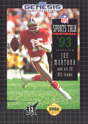 NFL Sports Talk Football '93 Starring Joe Montana [Sega Genesis]