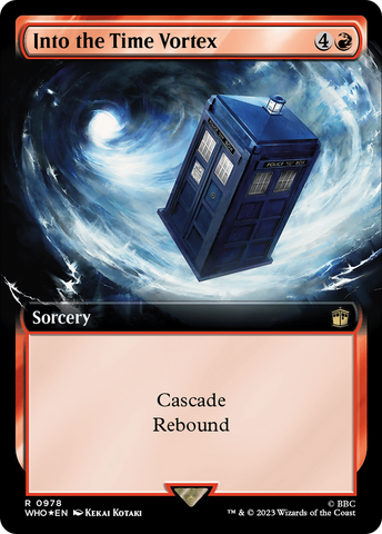 Into the Time Vortex (Extended Art) (Surge Foil) [Doctor Who]
