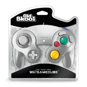 Nintendo GameCube/Wii Controller (Silver) - Old Skool [GameCube]