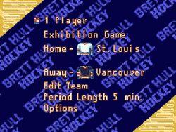 Brett Hull Hockey 95 [Sega Genesis]