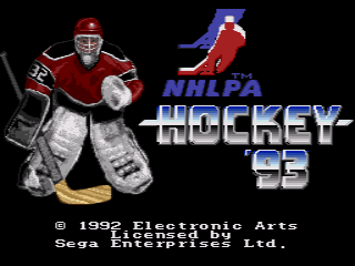NHLPA Hockey '93 [Sega Genesis]