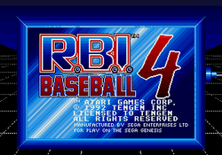 R.B.I. Baseball 4 [Sega Genesis]