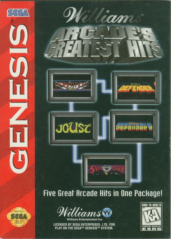 Williams Arcade's Greatest Hits [Sega Genesis]