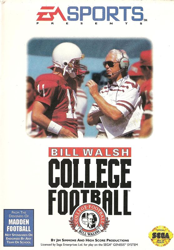 Bill Walsh College Football [Sega Genesis]