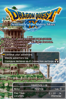 Dragon Quest IX: Sentinels of the Starry Skies [Nintendo DS]