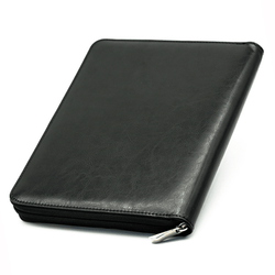 Black Leatherette Folio Dice Case [Dice Holder]