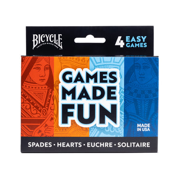Bicycle 4-Game Pack (Hearts, Spades, Euchre, Solitaire) [Board Games]