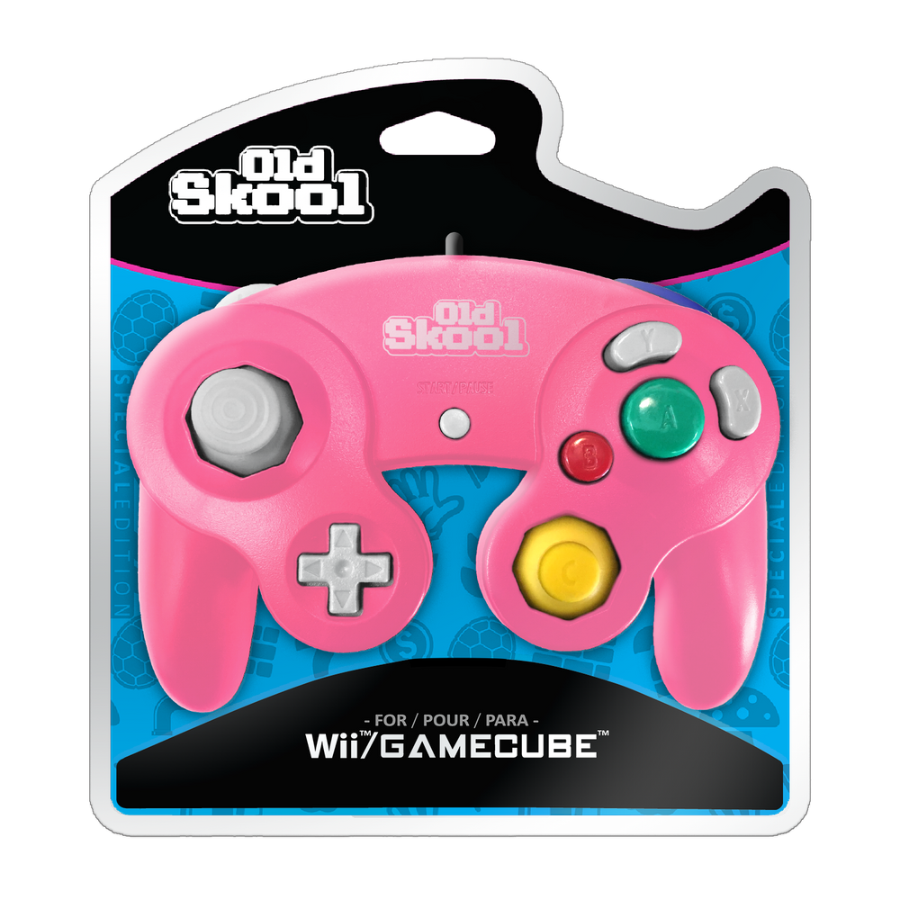 Nintendo GameCube/Wii Controller (Pink) - Old Skool [GameCube]