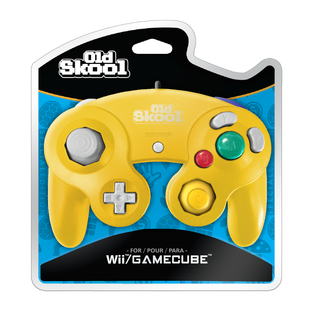 Nintendo GameCube/Wii Controller (Yellow) - Old Skool [GameCube]